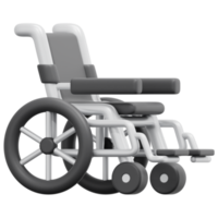wheelchair 3d render icon illustration png