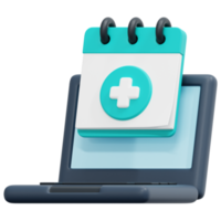 appointment 3d render icon illustration png