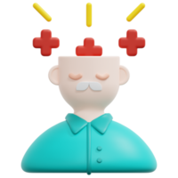 psychische gesundheit 3d-render-symbol-illustration png