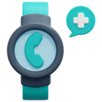 smartwatch 3d render icon illustration png