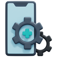 ilustración de icono de renderizado 3d de servicio médico png