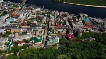 Aerial view of Sofia Square and Mykhailivska Square photo