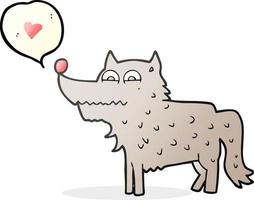 freehand drawn speech bubble cartoon dog vector