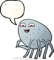 freehand drawn speech bubble cartoon tick vector