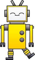 gradient shaded cartoon robot vector