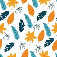 Seamless Pattern full of Leaves vector