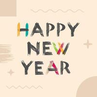 Happy new year template vector