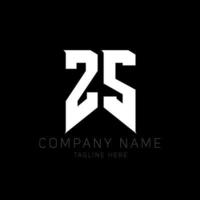 diseño del logotipo de la letra zx. letras iniciales del icono del logotipo de zx gaming para empresas de tecnología. plantilla de diseño de logotipo mínimo tech letter zx. vector de diseño de letras zx con colores blanco y negro. zx, zx