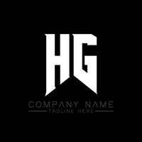 HG Letter Logo Design. Initial letters HG gaming's logo icon for technology companies. Tech letter HG minimal logo design template. HG letter design vector with white and black colors. HG