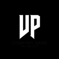 diseño del logotipo de la letra vp. letras iniciales del icono del logotipo de vp gaming para empresas de tecnología. plantilla de diseño de logotipo mínimo de letra técnica vp. vector de diseño de carta vp con colores blanco y negro. vicepresidente, vicepresidente