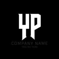 YP Letter Logo Design. Initial letters YP gaming's logo icon for technology companies. Tech letter YP minimal logo design template. Y P letter design vector with white and black colors. yp, y p