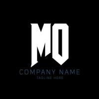 MO Letter Logo Design. Initial letters MO gaming's logo icon for technology companies. Tech letter MO minimal logo design template. MO letter design vector with white and black colors. MO