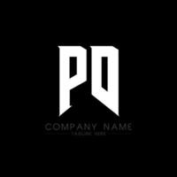 PD Letter Logo Design. Initial letters PD gaming's logo icon for technology companies. Tech letter PD minimal logo design template. PD letter design vector with white and black colors. PD