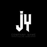 JY Letter Logo Design. Initial letters JY gaming's logo icon for technology companies. Tech letter JY minimal logo design template. JY letter design vector with white and black colors. JY