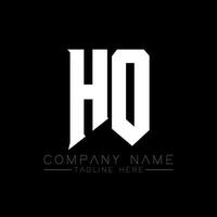 HO Letter Logo Design. Initial letters HO gaming's logo icon for technology companies. Tech letter HO minimal logo design template. HO letter design vector with white and black colors. HO