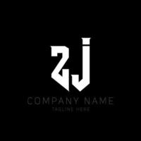 ZJ Letter Logo Design. Initial letters ZJ gaming's logo icon for technology companies. Tech letter ZJ minimal logo design template. Z J letter design vector with white and black colors. zj, z j