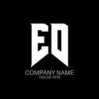 ED Letter Logo Design. Initial letters ED gaming's logo icon for technology companies. Tech letter ED minimal logo design template. ED letter design vector with white and black colors. ED