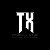 TX Letter Logo Design. Initial letters TX gaming's logo icon for technology companies. Tech letter TX minimal logo design template. TX letter design vector with white and black colors. TX