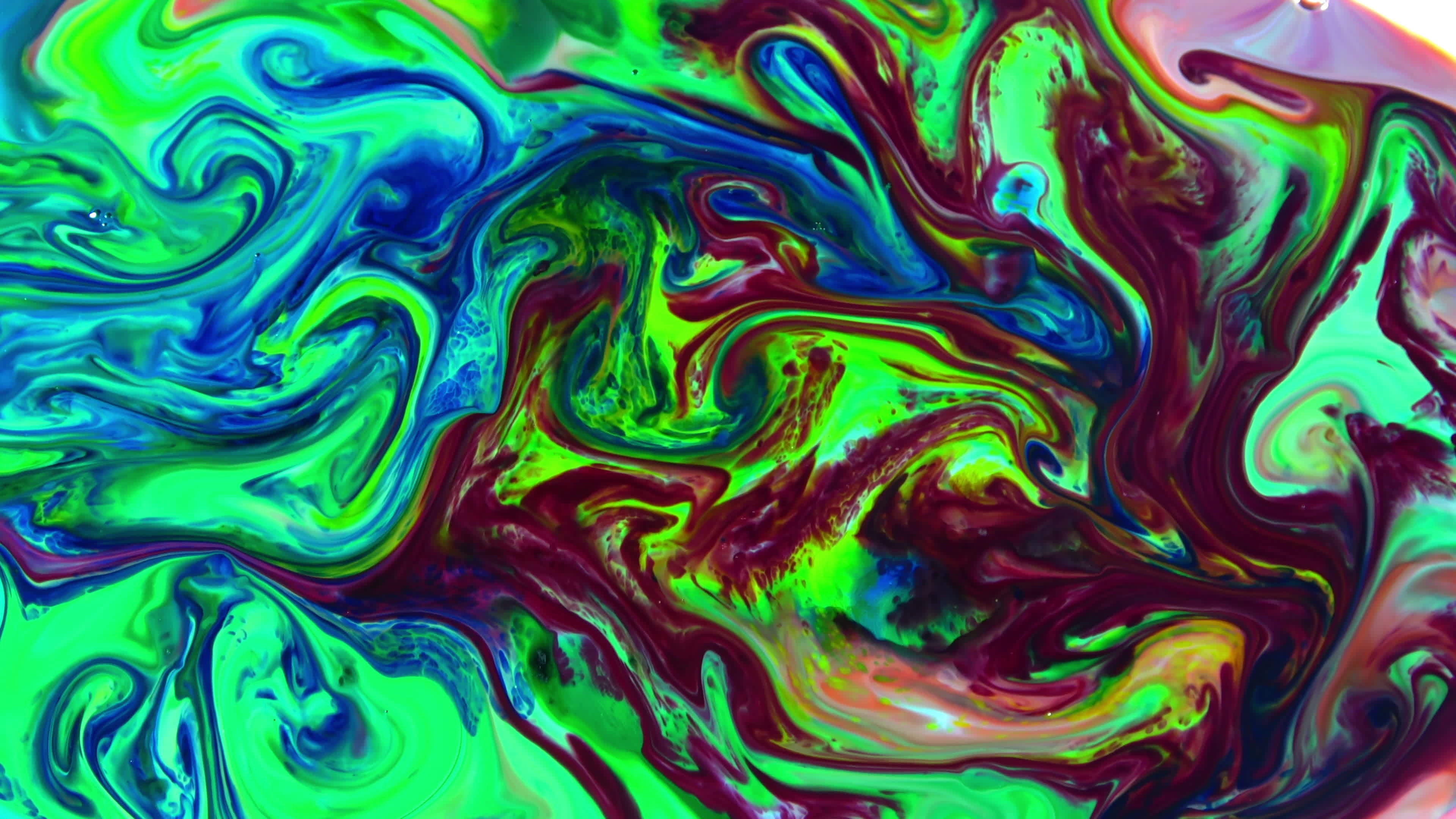 Colors Spreads on a Water 11787432 Stock Video at Vecteezy