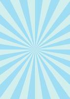 Abstract explosion background in gradient blue color. Vertical glare effect. Sunshine sparkle pattern. Vector illustration of a radial ray. Narrow beam. For backdrops, posters, banners, and covers.