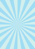 Abstract explosion background in gradient blue color. Vertical glare effect. Sunshine sparkle pattern. Vector illustration of a radial ray. Narrow beam. For backdrops, posters, banners, and covers.