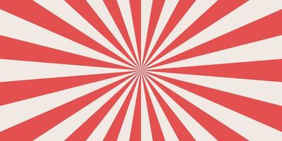 Abstract explosion background in gradient red pink color. Asian style glare effect. Sunshine sparkle pattern. Vector illustration of a radial ray. Narrow beam. For backdrops, posters, banners, covers.
