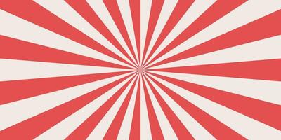 Abstract explosion background in gradient red pink color. Asian style glare effect. Sunshine sparkle pattern. Vector illustration of a radial ray. Narrow beam. For backdrops, posters, banners, covers.