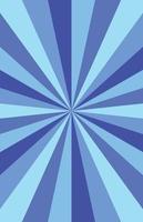 Abstract explosion background in gradient blue color. Vertical glare effect. Sunshine sparkle pattern. Vector illustration of a radial ray. Narrow beam. For backdrops, posters, banners, and covers.