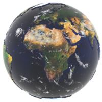 3D-Erdkontinent Afrika png