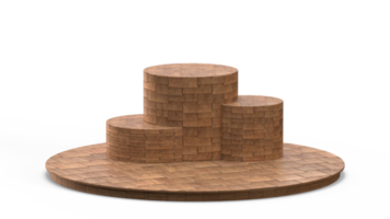 di legno 3d palcoscenico fondale png