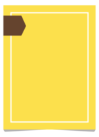bloc de notas en color amarillo oscuro