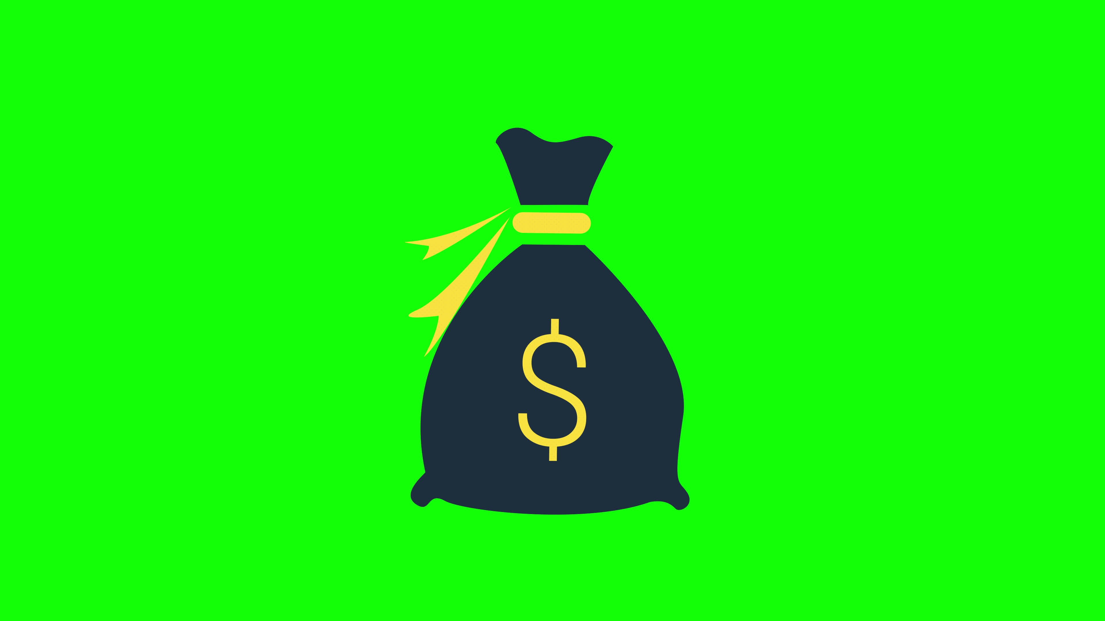 money bag with dollar sign icon loop animation with alpha channel,  transparent background, ProRes 444 11787699 Stock Video at Vecteezy