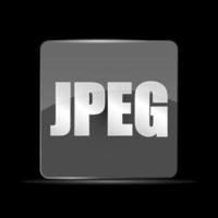 Jpeg File Icon, Flat Design Style vector