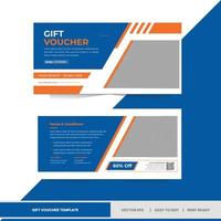 Gift Voucher Template - professional cash voucher vector template  - 02