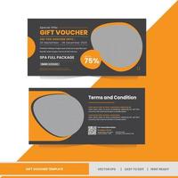 Gift Voucher Template - professional cash voucher vector template  - 01