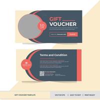 Gift Voucher Template - professional cash voucher vector template - 08