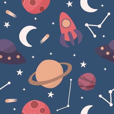 pattern with galaxy space
