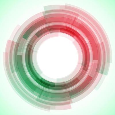 Geometric frame from circles, vector abstract background, wallpaper