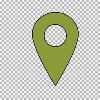 Travel Map pin sign location vector icon