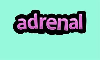 ADRENAL writing vector design on a blue background