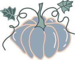 calabaza vegetal vector dibujado a mano ilustración estacional otoño cosecha