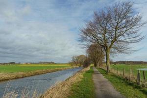 The river Aa near borken in germany photo