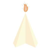 paraffin scented triangular handmade candle for aromatherapy vector