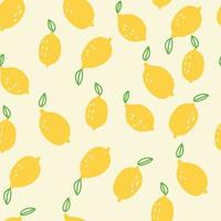 Cute Lemon Pattern vector