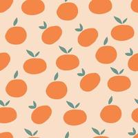 Minimal Oranges Pattern vector