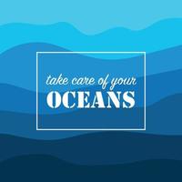 Blue Ocean Background vector