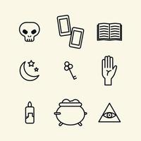 Esoteric Set of Icons vector