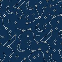 Constellation Seamless Pattern vector