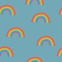 Rainbows Seamless Pattern vector