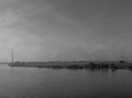 the rhine river near wesel photo